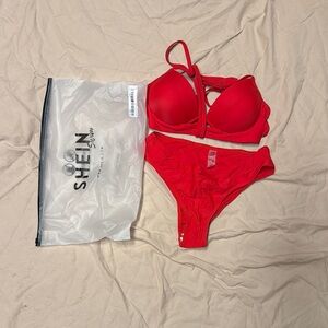 SHEIN Women's Red Bikini Set